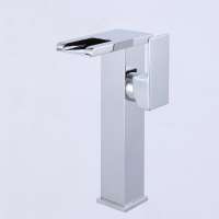 Bathroom LED waterfall Sink Taps faucet