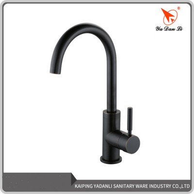 Kaiping Hot Sale Modern Single Handle Kitchen Faucet Black